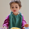 grand bavoir maternelle vert